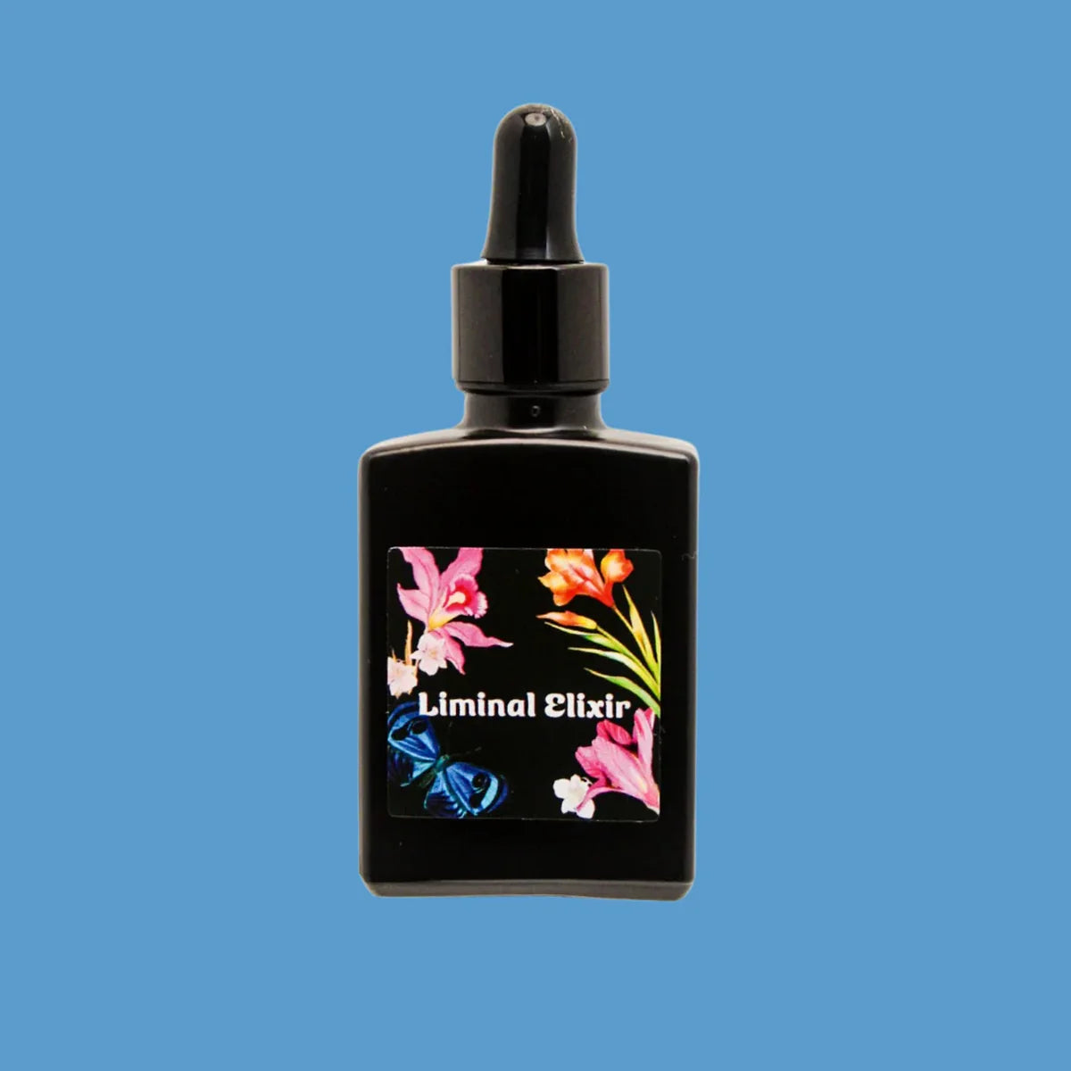 Black bottle labeled &