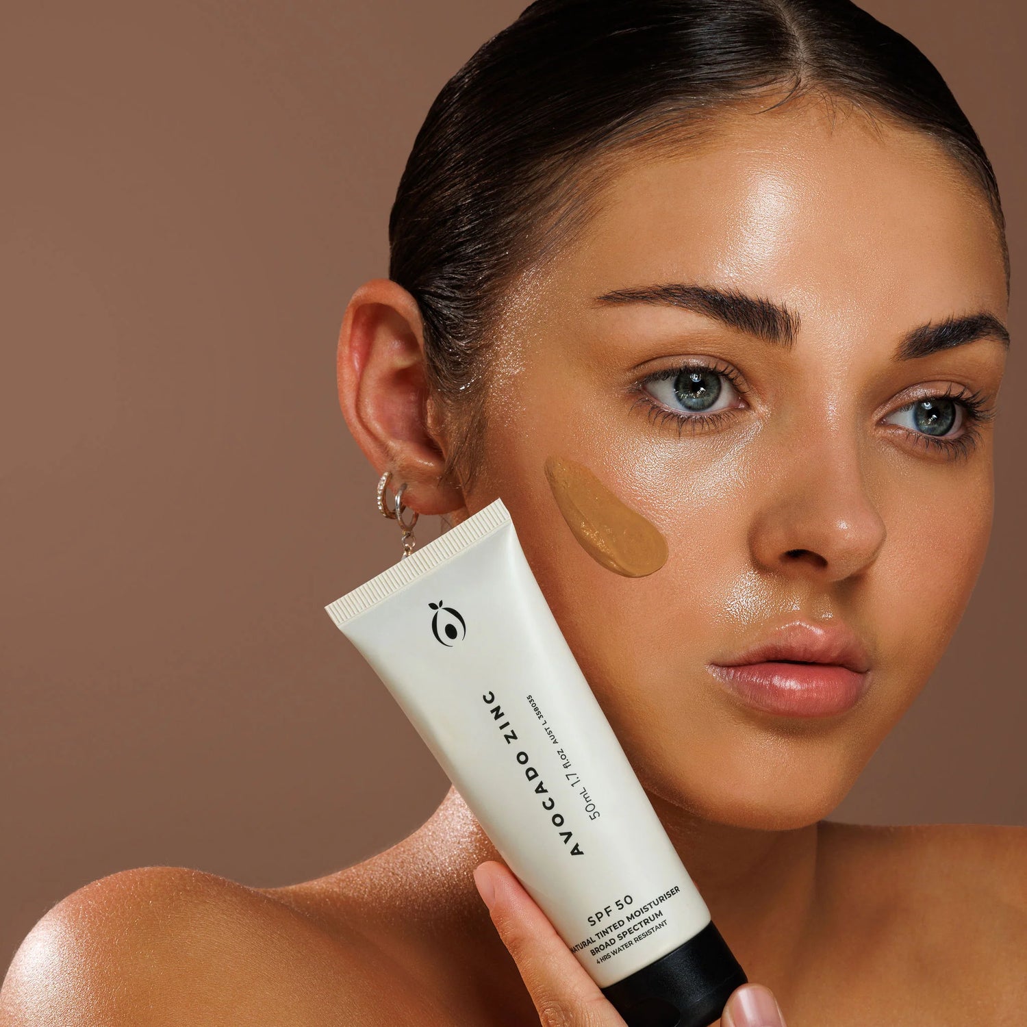 SPF 50 Natural Tinted Moisturiser - Medium-Dark