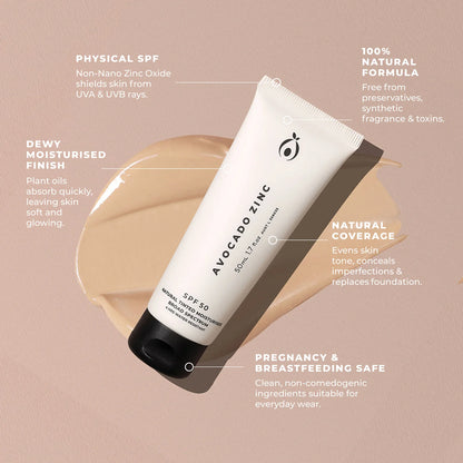 SPF 50 Natural Tinted Moisturiser - Light