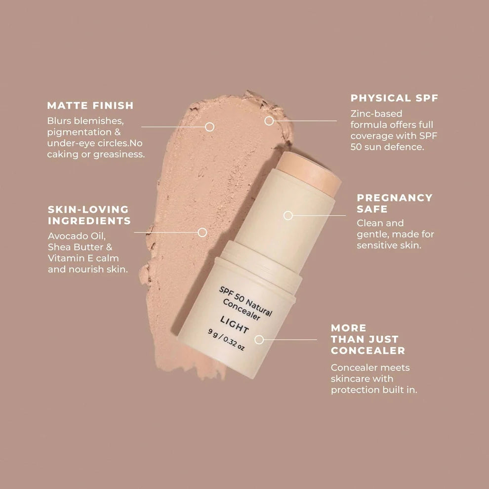 SPF 50 Natural Concealer: Light-Medium