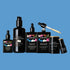 Collection of Liminal Elixir skincare products in Everything Bundle on a blue background