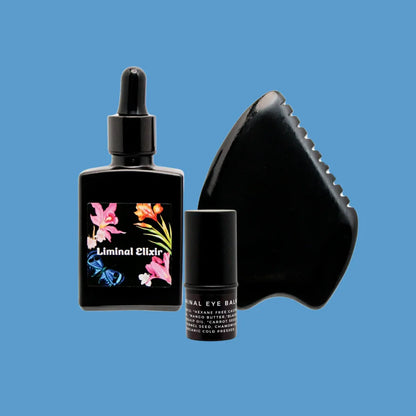 Product photo of Facial Elixir, Eye Balm and Gua Sha