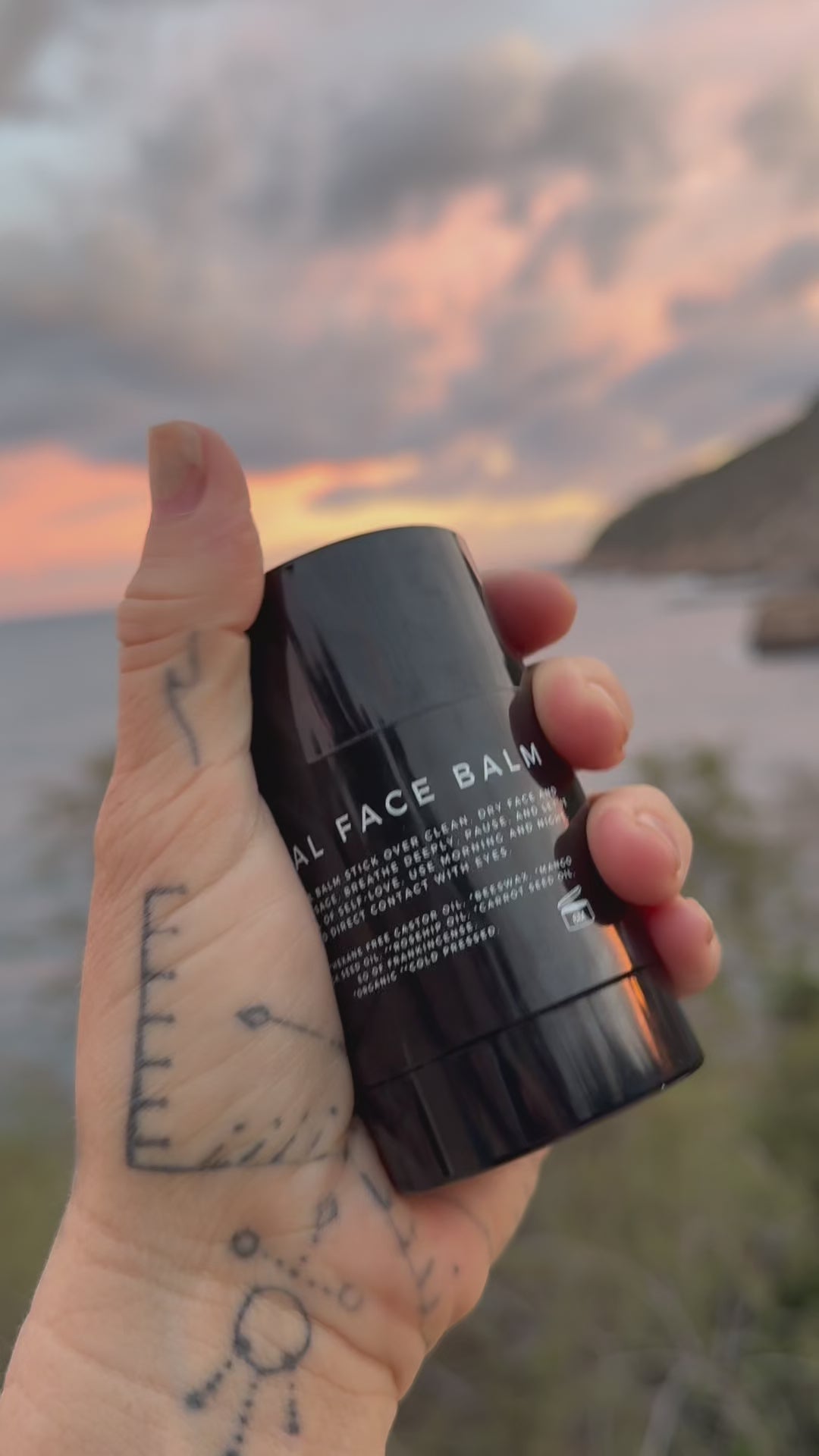 Sally Mustang applying Liminal Face Balm